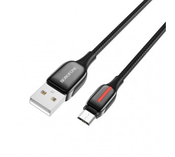 Кабель USB - Micro USB Borofone BU14 Heroic (120см) черный#1742370