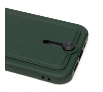 Чехол-накладка - SC304 с картхолдером для Apple iPhone 13 (dark green)#1756348