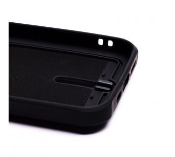Чехол-накладка - SC304 с картхолдером для Apple iPhone 13 (black)#2140121