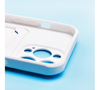 Чехол-накладка - SC304 с картхолдером для Apple iPhone 13 Pro (white)#1756317