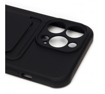 Чехол-накладка - SC304 с картхолдером для Apple iPhone 13 Pro (black)#1756341