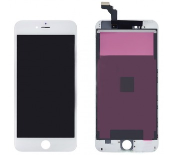 Дисплей для iPhone 6 Plus + тачскрин белый с рамкой (Premium)#1900086