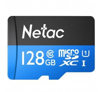 Карта памяти MicroSD 128GB Netac P500 Standard Class 10 UHS-I (90 Mb/s) без адаптера#1758778