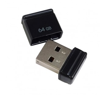 Флеш-накопитель USB 64GB Qumo Nano чёрный#1757419