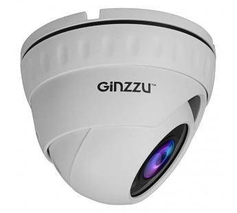                     Камера видеонаблюдения IP 2.0Mp, Ginzzu HID-2031S, Sony 323, 3.6mm, купол, IR20м, IP66, металл#1793764