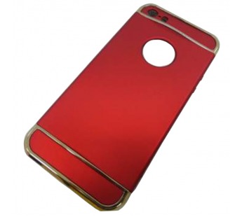                            Чехол пластиковый iPhone 5 разборный с вырезом под логотип красный*#1791076