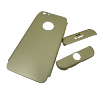                             Чехол пластиковый iPhone 7 3D 360° золотистый*#2065410