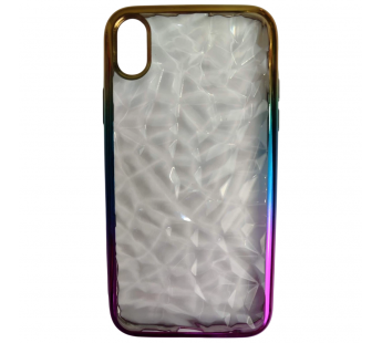                                 Чехол силиконовый iPhone XR PRISMA с цветным хром контуром*#2117303