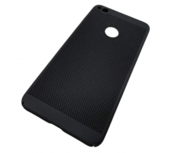                         Чехол пластиковый Huawei P8 Lite (2017) Soft Touch сеточка черный #2133931