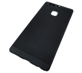                         Чехол пластиковый Huawei P9 Plus Soft Touch сеточка черный#2133929