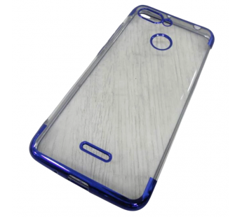                             Чехол силиконовый Xiaomi Redmi 6 с хром контуром синий*#2117274