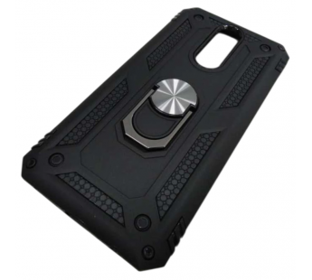                                 Чехол пластиковый Xiaomi Redmi 8 противоударный с кольцом и магнитом черный*#2133470