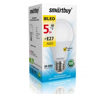                 Светодиодная лампочка Smartbuy A60-05W/3000/E27#2113007