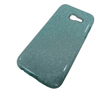                                     Чехол силикон-пластик Samsung A3 2017 (A320) Fashion с блестками зеленый#1811831