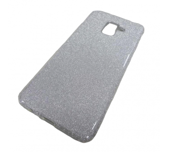                                     Чехол силикон-пластик Samsung A8 Plus 2018 (A730) Fashion с блестками серебристый#2033067