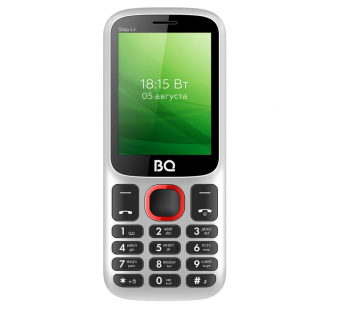                 Мобильный телефон BQ 2440 Step L+ белый+красный (2,4"/800mAh)#1749486