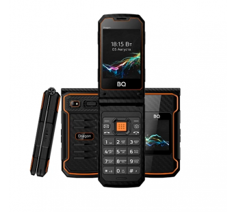                 Мобильный телефон BQ 2822 Dragon раскладушка черный+оранжевый (2,8"/0,3МП/2000mAh)#1749522