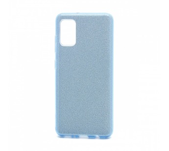                                     Чехол силикон-пластик Samsung A41 Fashion с блестками голубой#1751049