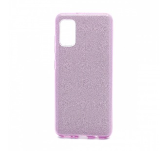                                     Чехол силикон-пластик Samsung A41 Fashion с блестками фиолетовый#1751045