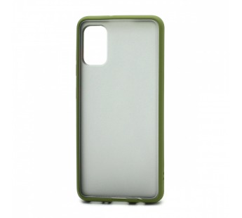                                     Чехол силикон-пластик Samsung A41 Shockproof хаки-оранжевый#1782895