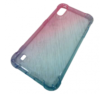                                     Чехол силиконовый Samsung A01 градиент розово-голубой#2133587