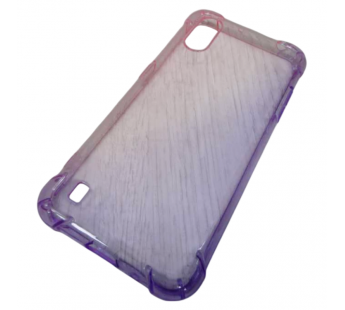                                     Чехол силиконовый Samsung A01 градиент розово-фиолетовый#2133581