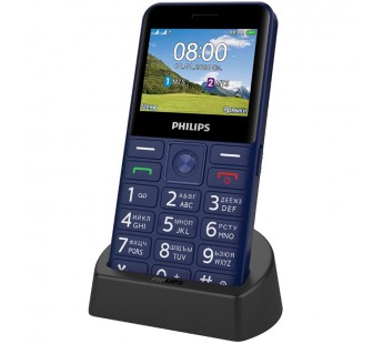                 Мобильный телефон Philips E207 Xenium синий (2.31"/0.08МП/1700mAh/док. станция)#1750013