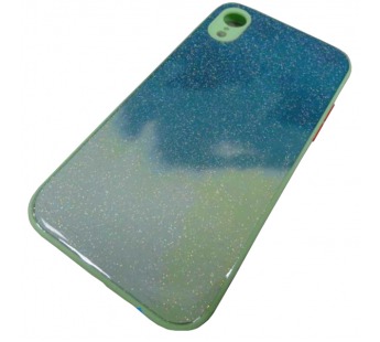                                 Чехол силикон-пластик iPhone XR блестящий градиент зеленый*#1867481