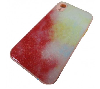                                 Чехол силикон-пластик iPhone XR блестящий градиент красный/желтый*#1867514