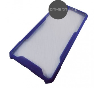                                 Чехол силикон-пластик iPhone XR прозрачный с окантовкой синий*#1883159