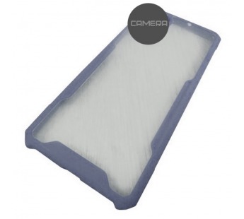                                     Чехол силикон-пластик Samsung A11/M11 прозрачный с окантовкой серый*#2048468