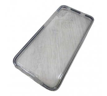                                     Чехол силиконовый Samsung A11 прозрачный с черным контуром*#2117433