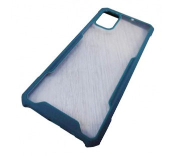                                     Чехол пластиковый Samsung M31 прозрачный с окантовкой темно-зеленый*#1883130