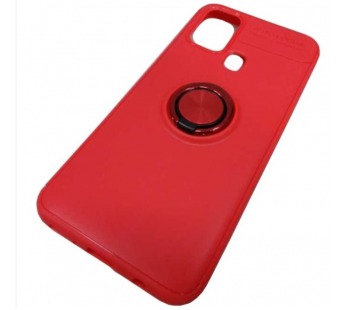                                     Чехол силиконовый Samsung M31 Autofocus с кольцом и магнитом красный*  #2013290