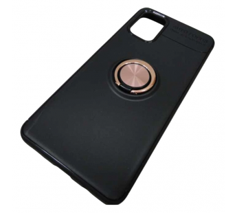                                     Чехол силиконовый Samsung M31S Autofocus с кольцом и магнитом черный+золотистый*  #2117427