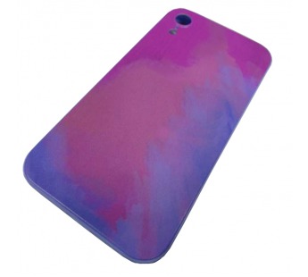                                 Чехол силиконовый iPhone XR палитра с логотипом сиреневый/розовый*#1876063