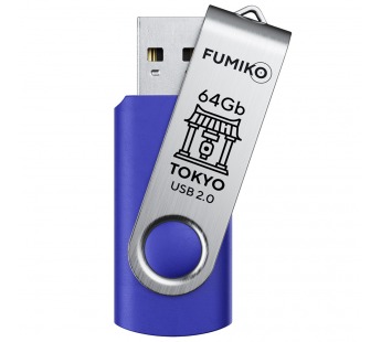                     64GB накопитель FUMIKO Tokyo синий#1747984