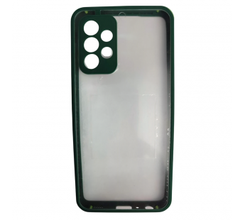                                     Чехол силикон-пластик Samsung A52 прозрачный с защитой по краям зеленый*#2117365