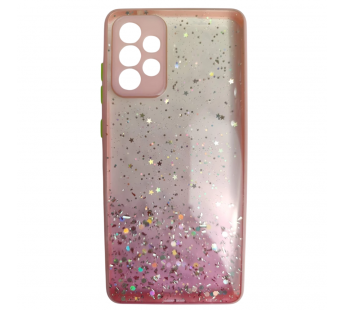                                     Чехол силикон-пластик Samsung A72 звездопад с окантовкой розовый*#2117361