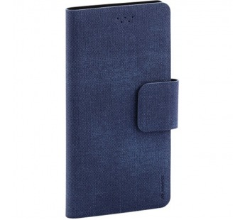                             Универсальный чехол-книжка "Maverick" Slimcase, упаковка пластик, 6,0-6,5", 3XL, джинсовый, синий#1759022