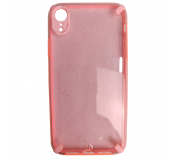                                 Чехол противоударный iPhone XR с блестками розовый#2117448