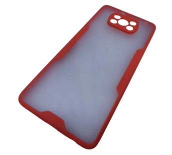                                 Чехол силиконовый Xiaomi Poco X3 Limpid Case красный#2133570
