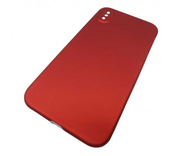                                 Чехол пластиковый iPhone XS Max 360° красный/серый*#1887571