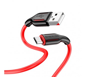 Кабель USB - micro USB Borofone BX63 2.4A 1m (черно-красный)#1758277