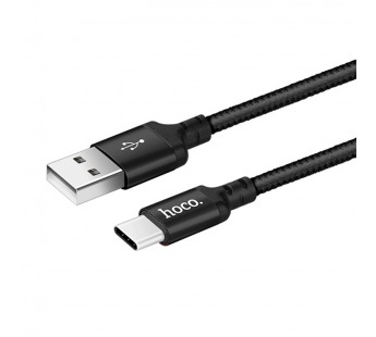 USB кабель шт.USB (A) - шт.Type-C "Hoco" X14, 3.0А, 2м, черный#1757990