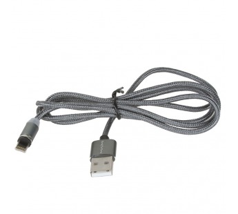 USB кабель шт.USB (A) - шт.Lightning 1,0м, 3,0А магнитный X30A "Maimi", серый#1771785