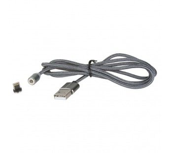 USB кабель шт.USB (A) - шт.Lightning 1,0м, 3,0А магнитный X30A "Maimi", серый#1771787