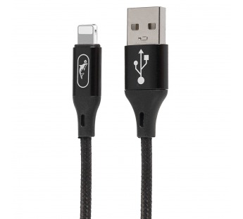 Кабель USB - Apple lightning SKYDOLPHIN S55L 100см 2,4A (black) (206478)#1749636