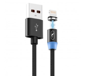 Кабель USB - Apple lightning SKYDOLPHIN S59L магнитный 100см 2,4A (black) (206481)#1749641