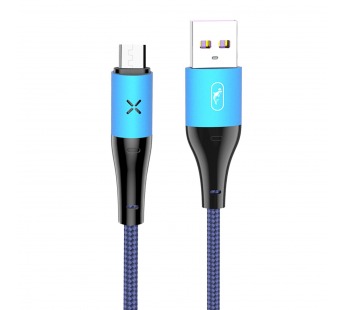 Кабель USB - micro USB SKYDOLPHIN S49V 100см 3A (blue) (206465)#1750643